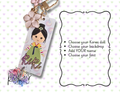 Personalized Korean Chibi Doll Acrylic Keychain | Cute Custom Name Key Ring K-Pop Gift