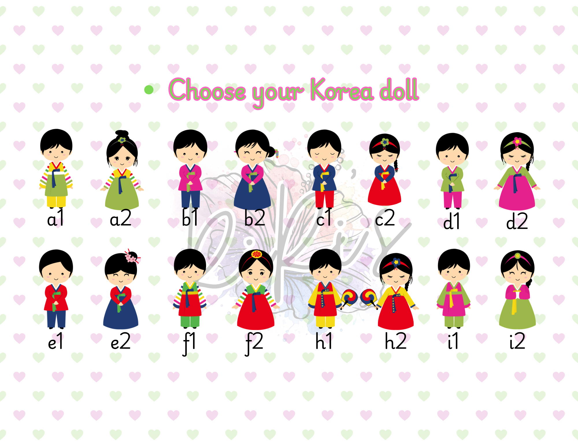 Personalized Korean Chibi Doll Acrylic Keychain | Cute Custom Name Key Ring K-Pop Gift
