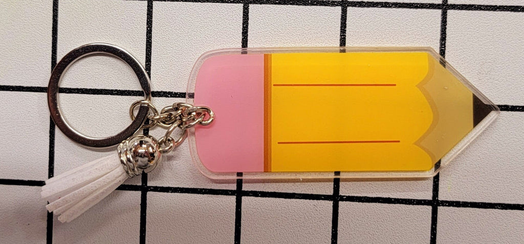 Teachers Pencil Keychain PERSONALIZED