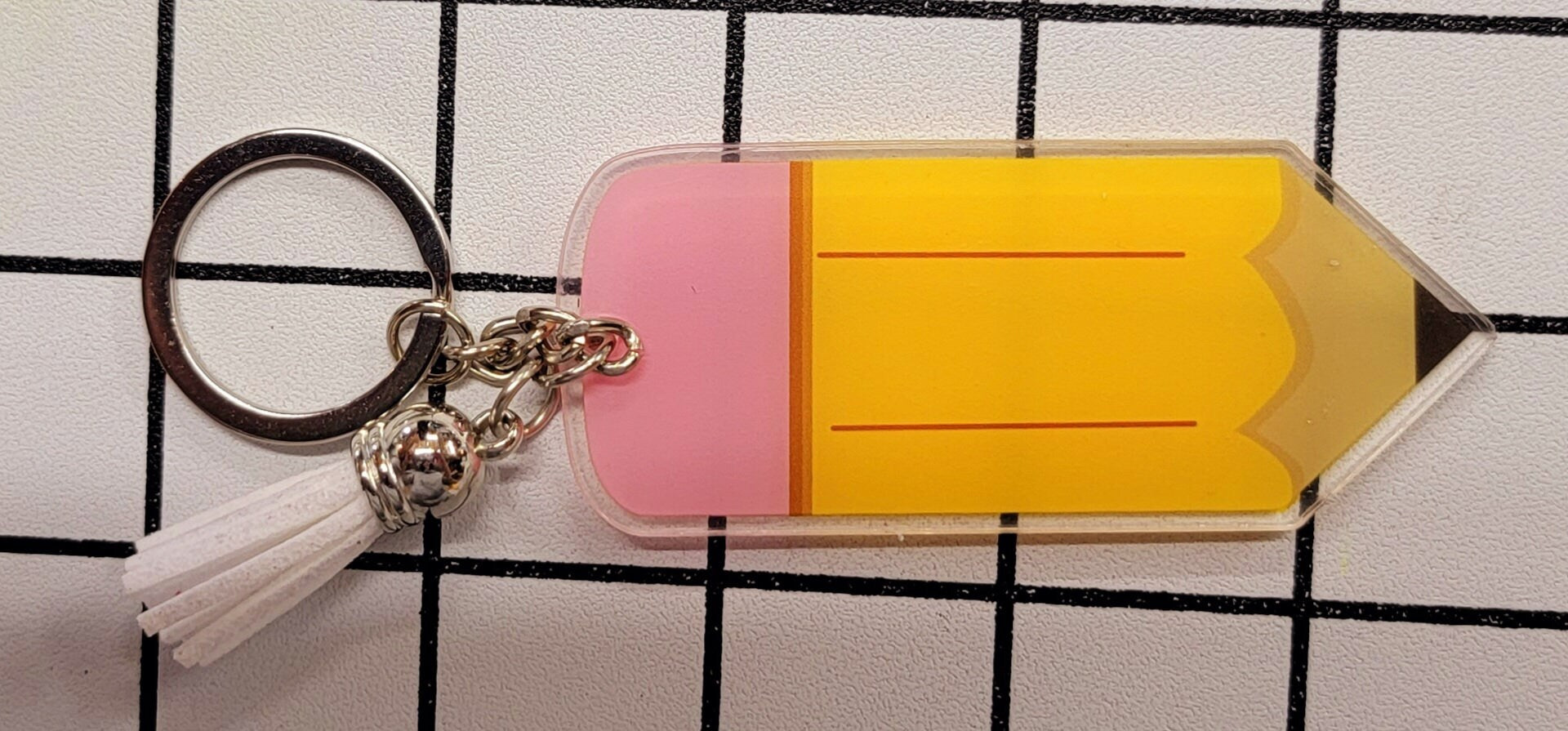 Teachers Pencil Keychain PERSONALIZED