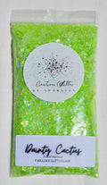 Dainty Cactus- chunky bright green holographic glitter by Creations Glitter
