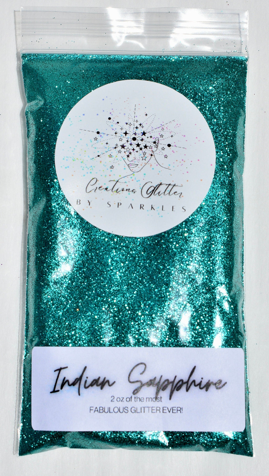 Indian Sapphire - fine TEAL metallic glitter by Creations Glitter