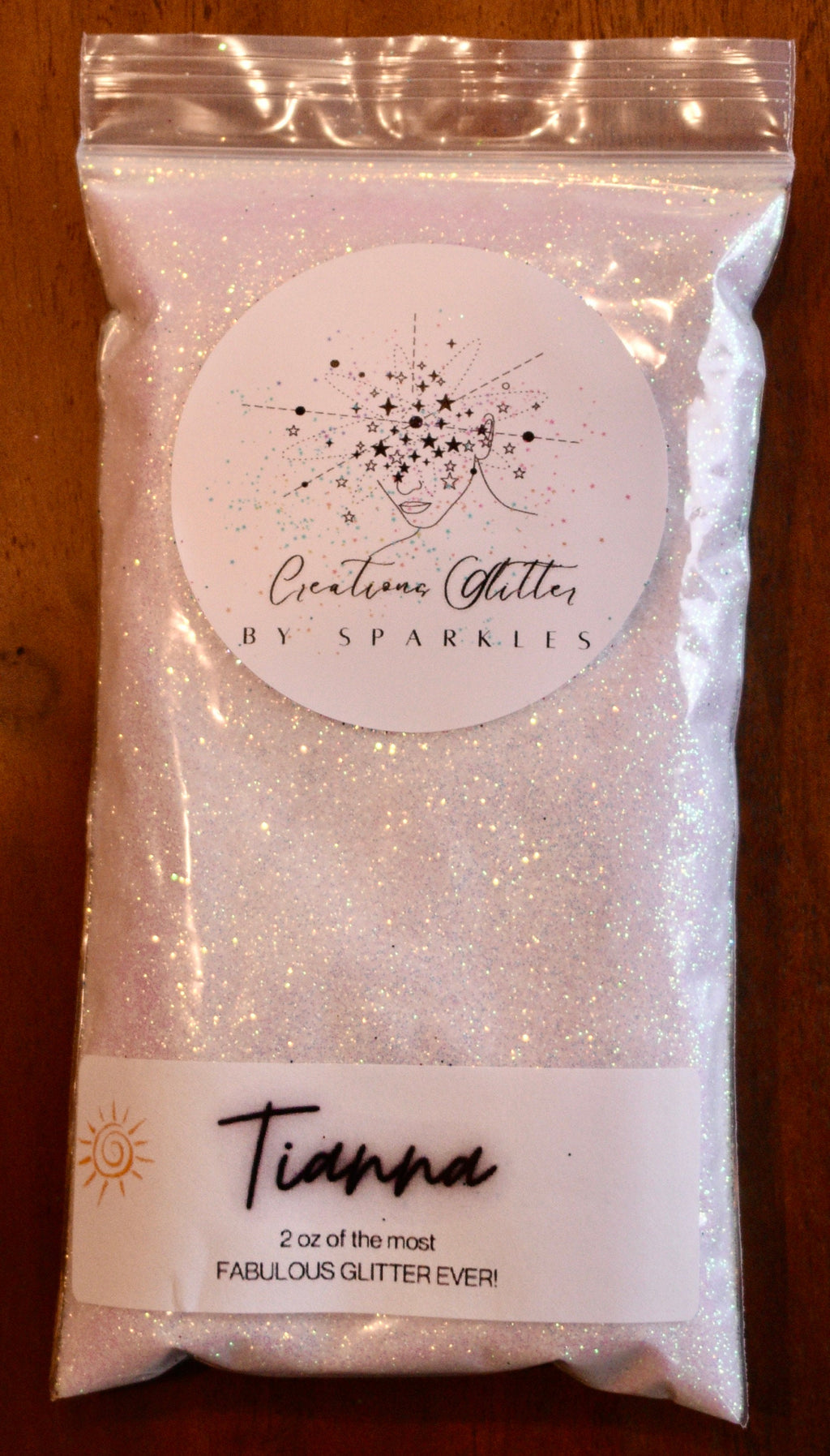 Tianna UV FINE Purple/White Glitter - by Creations Glitter