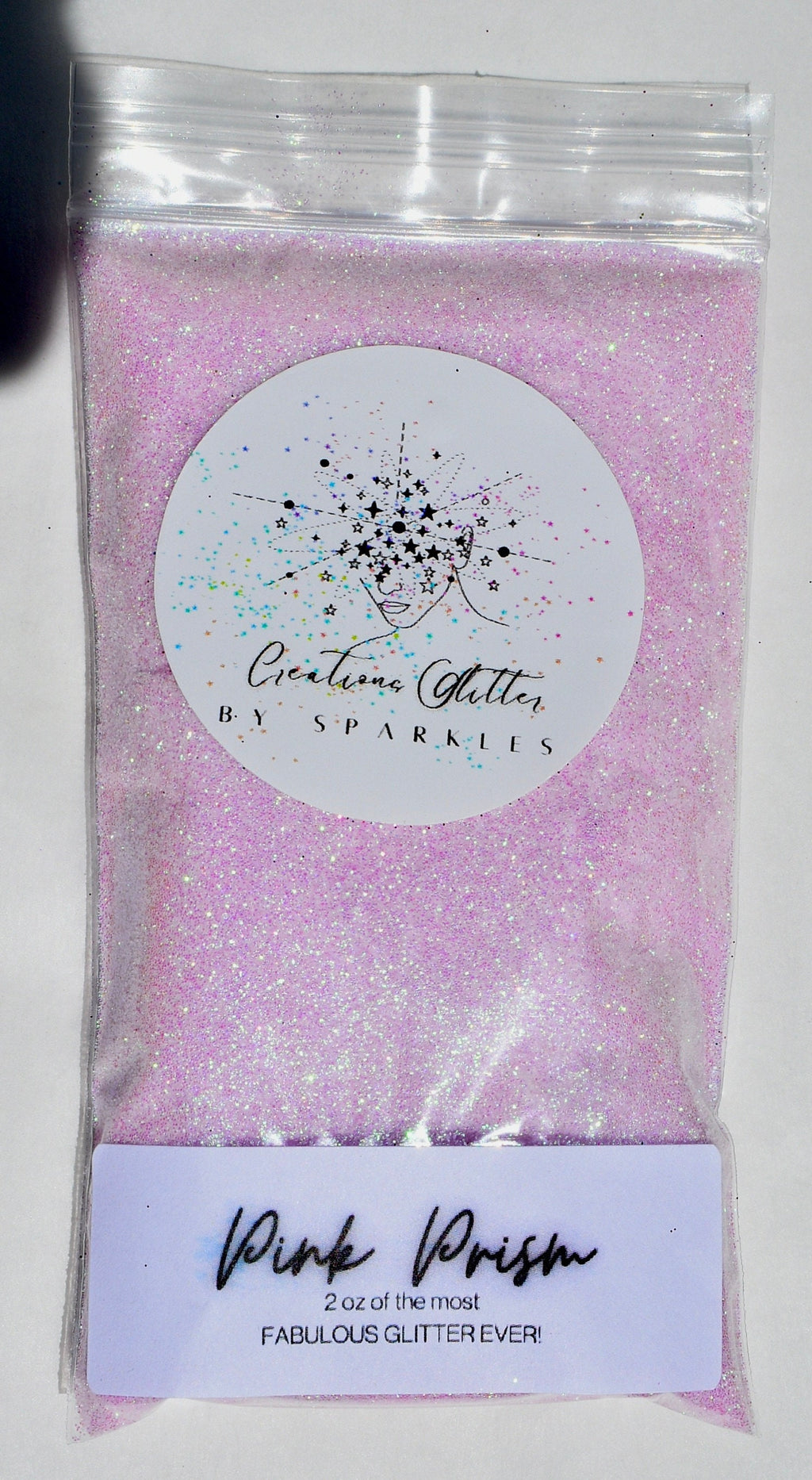 Pink Prism - Light Pink Fine Iridescent Glitter by Creations Glitter