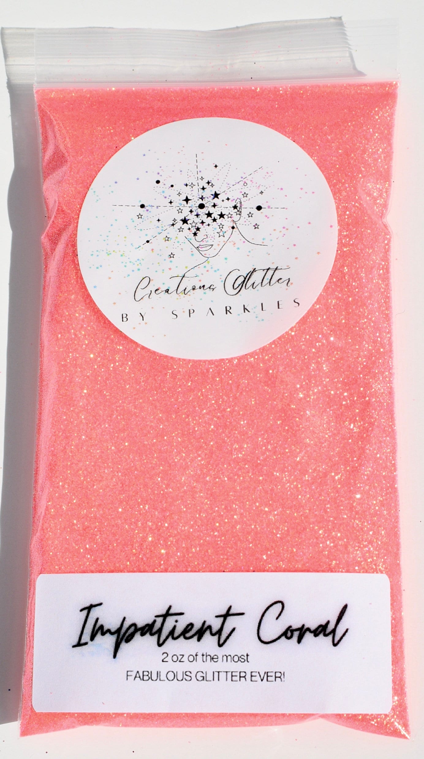 Impatient Coral - Fine Iridescent Glitter by Creations Glitter