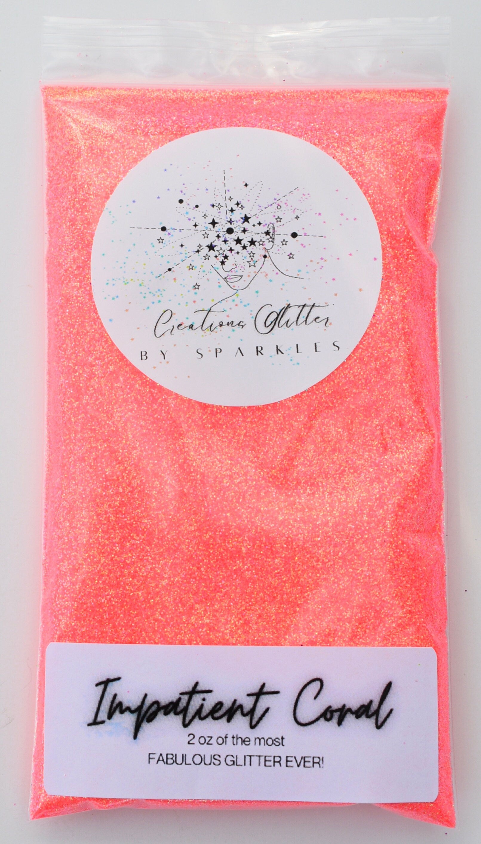 Impatient Coral - Fine Iridescent Glitter by Creations Glitter