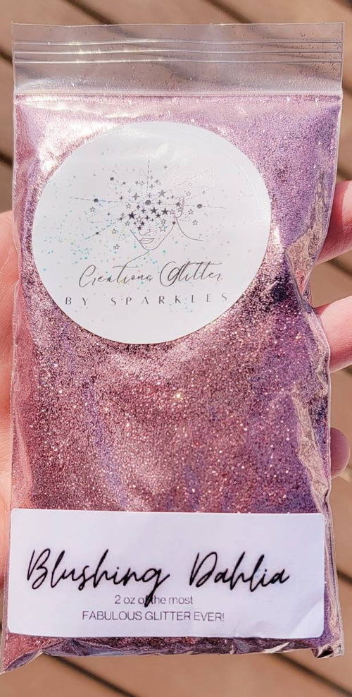 Blushing Dahlia- Deep rose gold fine glitter by Creations Glitter