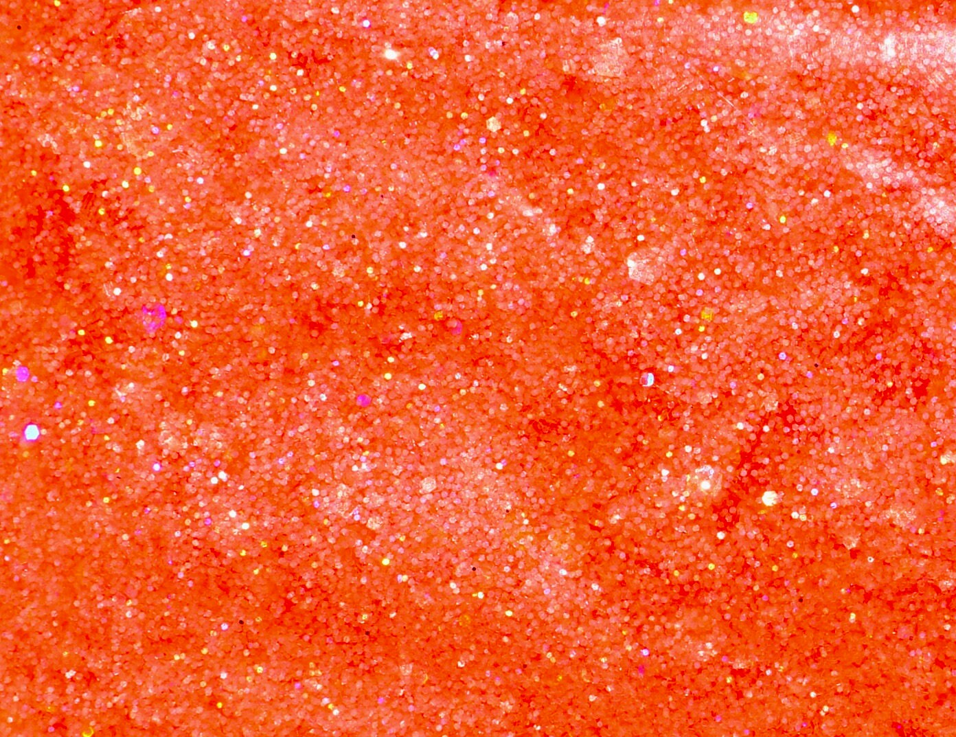 Sunset Sorbet - CHUNKY orange pink with holographic flecks by Creations Glitter