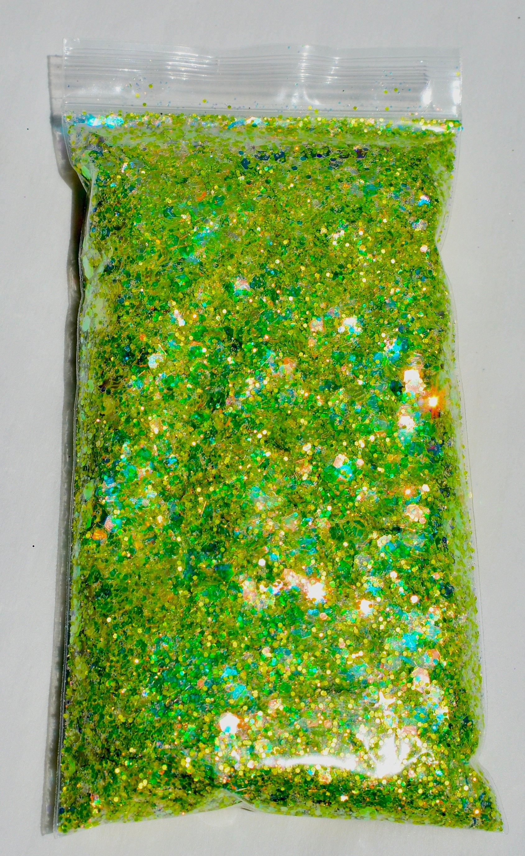Little Warty - CHUNKY Green Holographic Metallic Mix by Creations Glitter