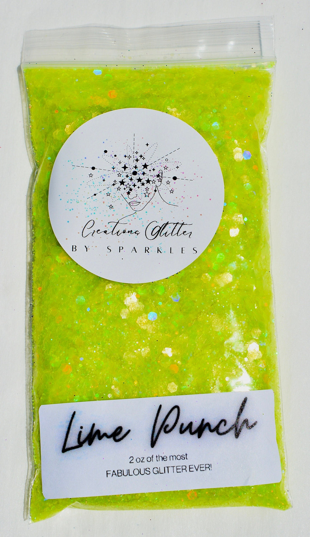 Lime Punch - NEON Green CHUNKY Glitter by Creations Glitter