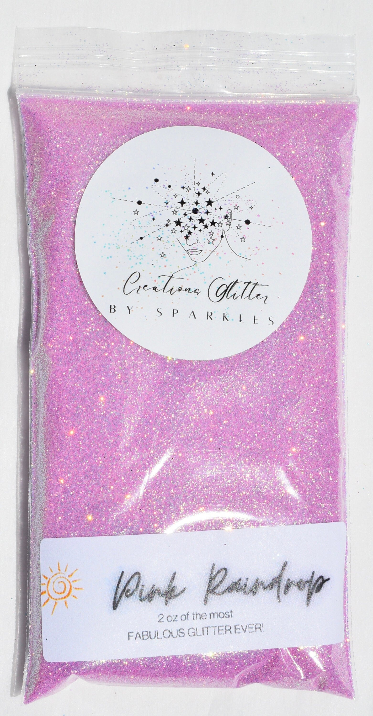 Pink Rain Drop - UV FINE GLITTER by Creations Glitter