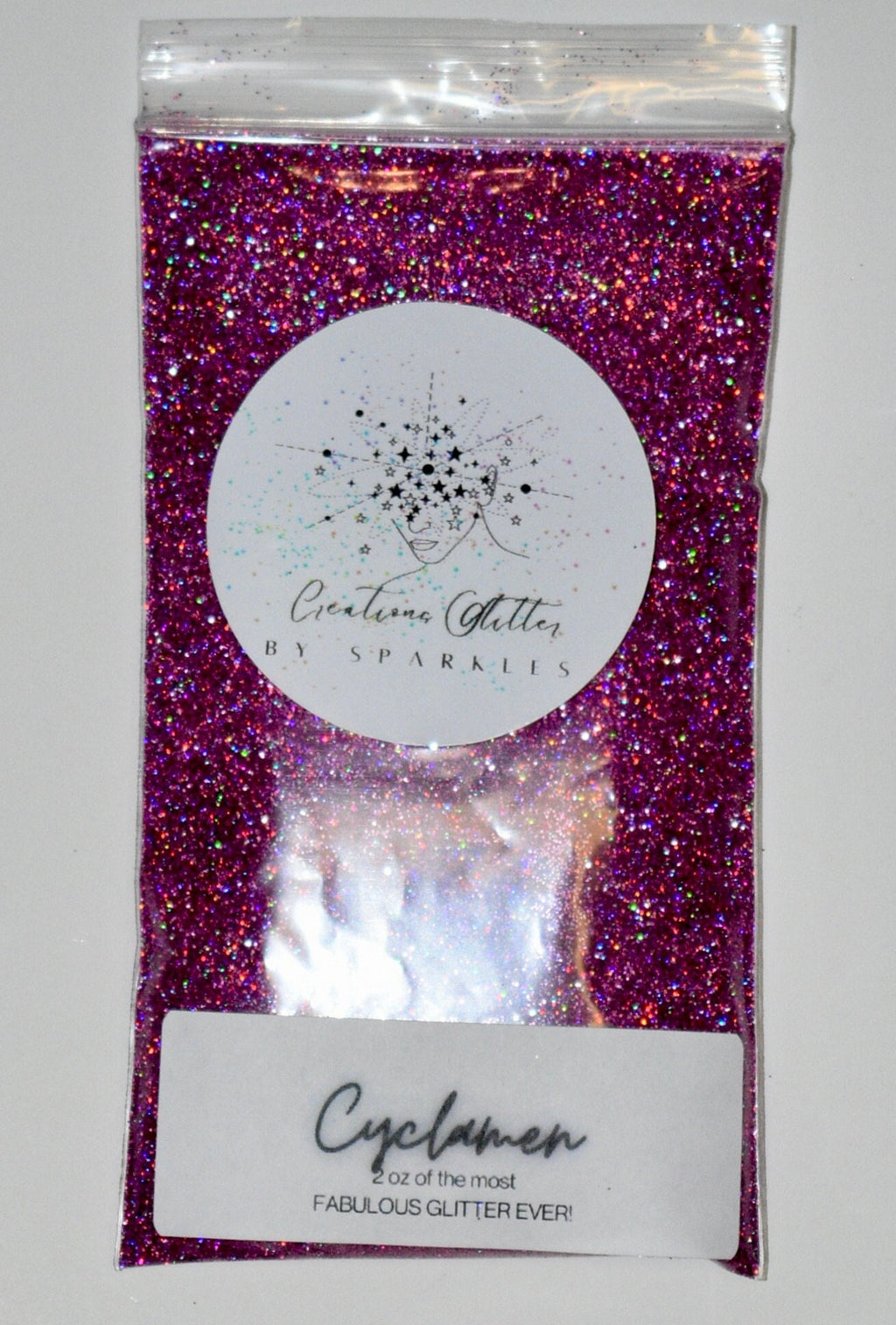 Cyclamen - Dark Pink Holographic Glitter by Creations Glitter