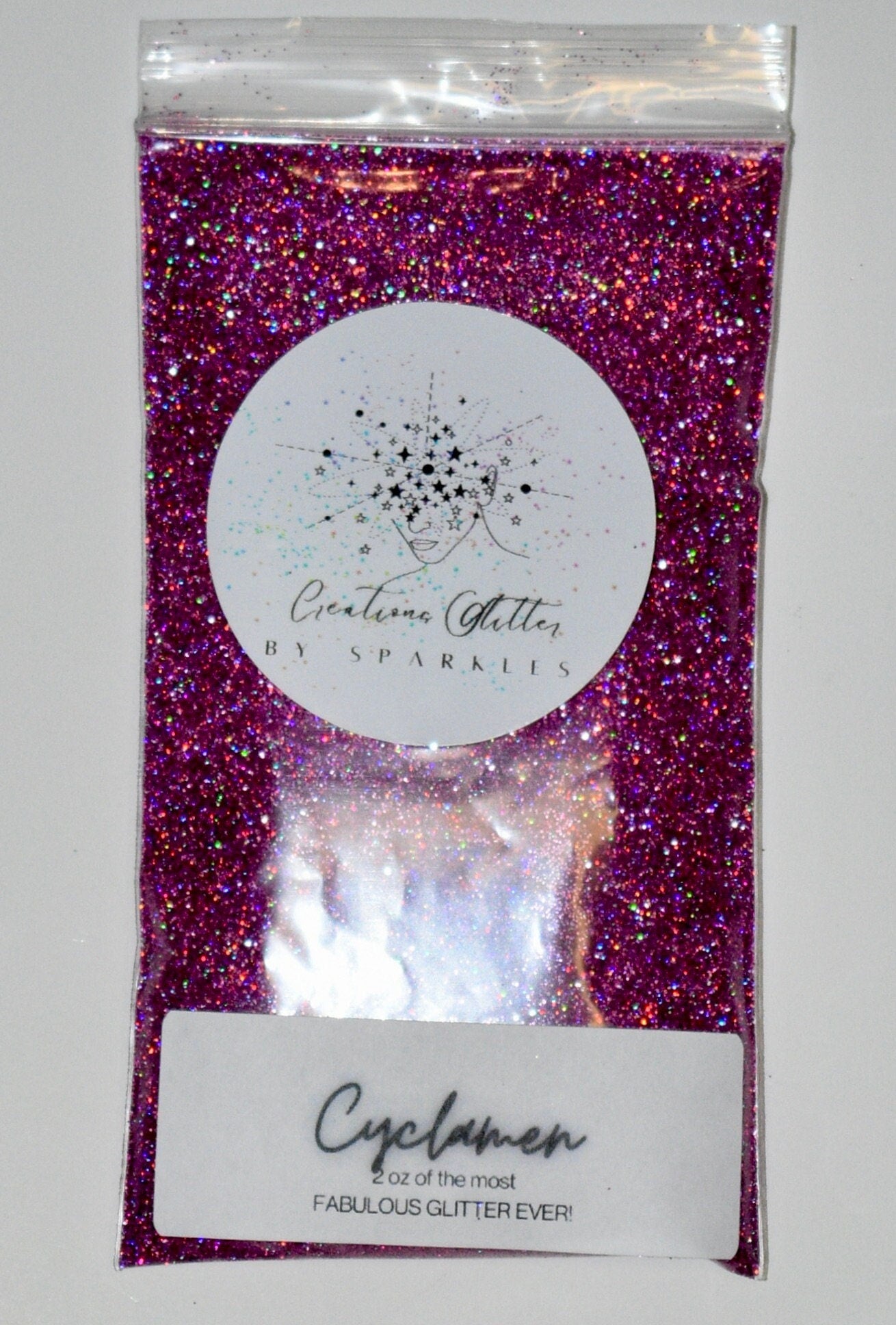 Cyclamen - Dark Pink Holographic Glitter by Creations Glitter