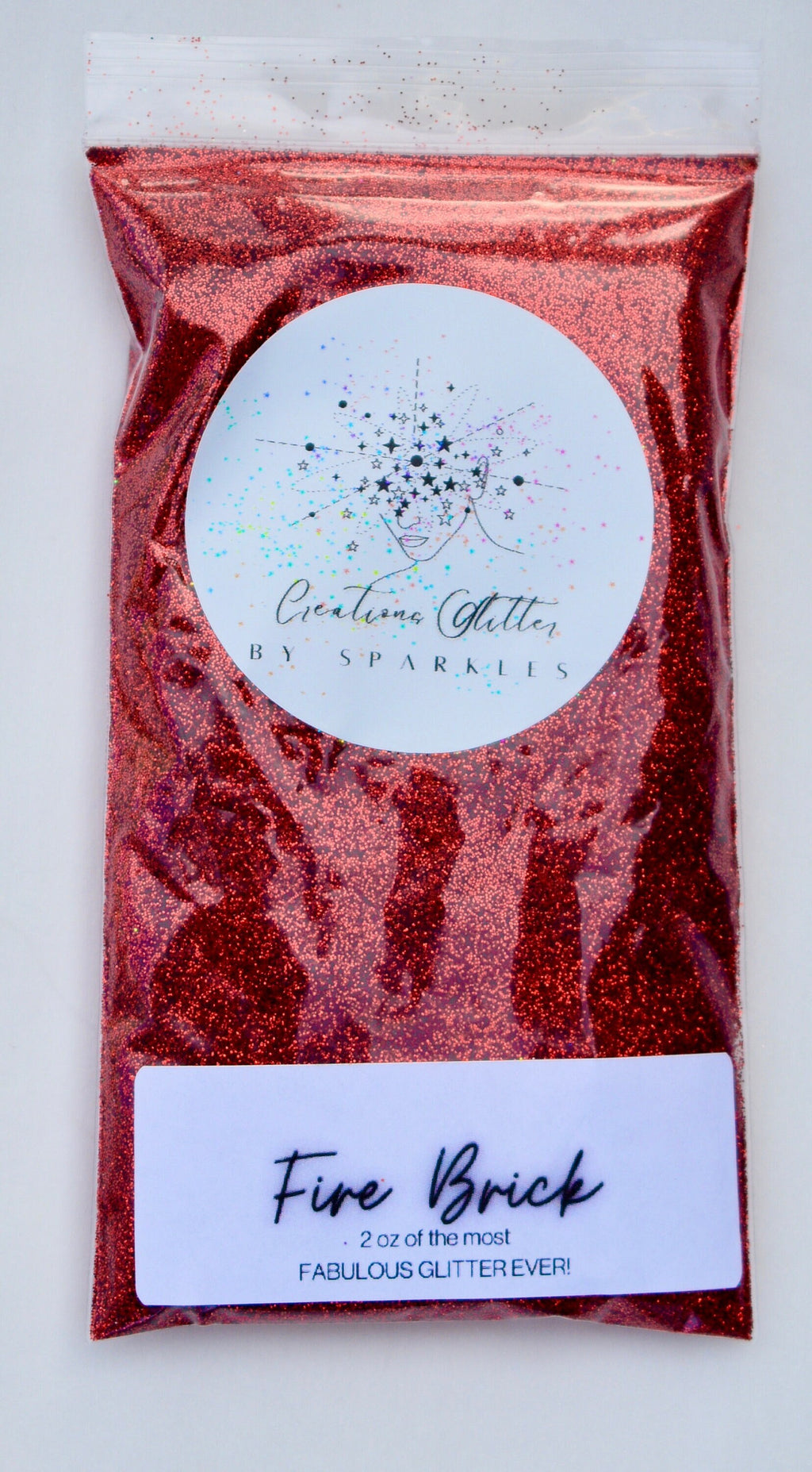 Fire Brick Red - Fine Red Glitter by Creations Glitter