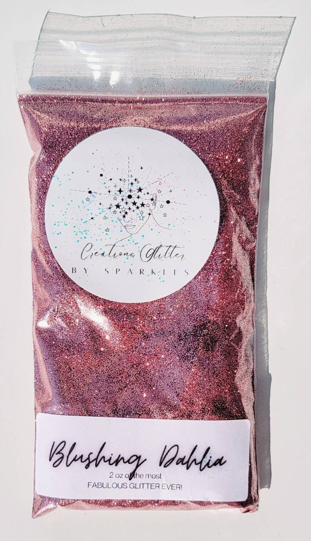 Blushing Dahlia- Deep rose gold fine glitter by Creations Glitter