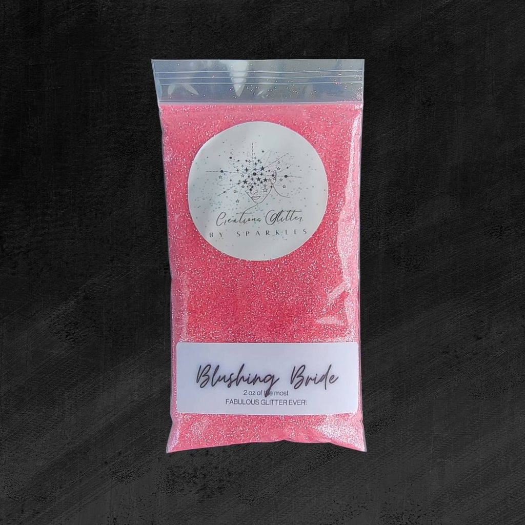 Blushing Bride - 2 oz super fine pink sparkling diamond glitter by Creations Glitter