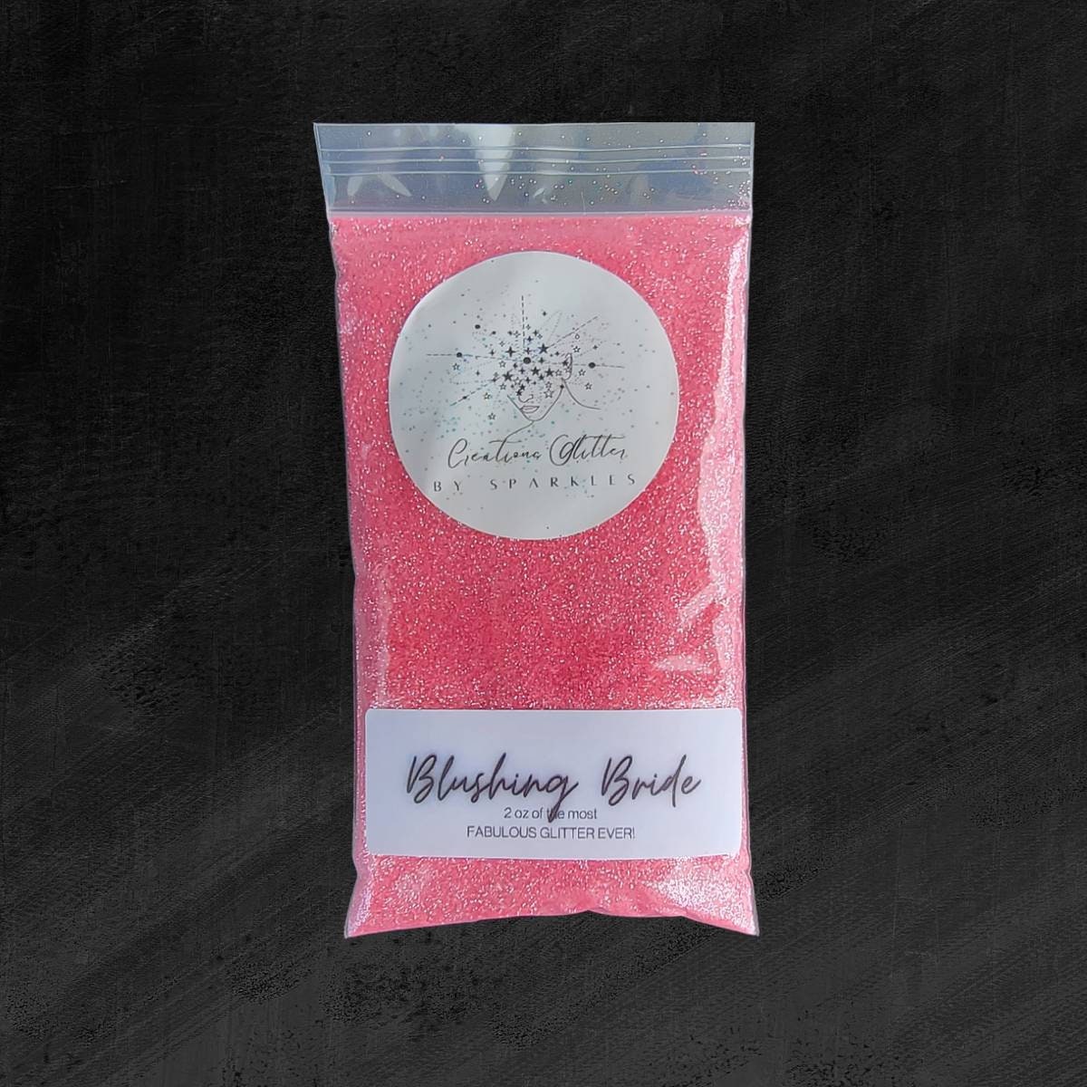 Blushing Bride - 2 oz super fine pink sparkling diamond glitter by Creations Glitter