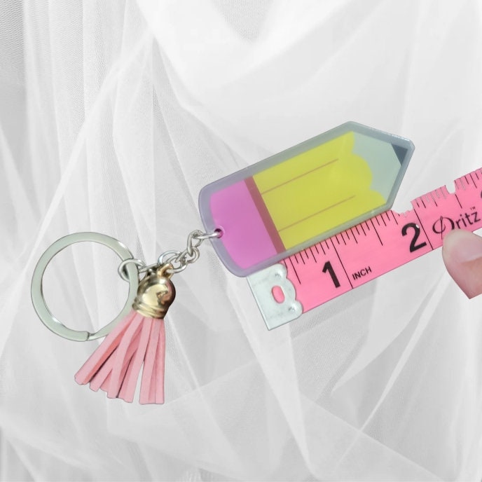 Teachers Pencil Keychain PERSONALIZED