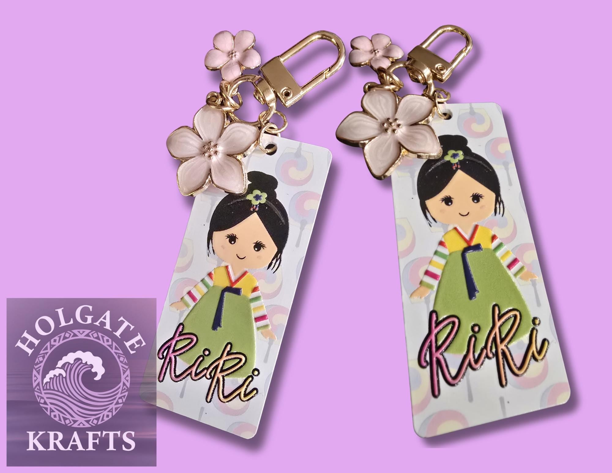 Custom Name Keychain | Personalized Acrylic Keychain | Name Key Ring Gift for Her, Him, Kids, Teachers