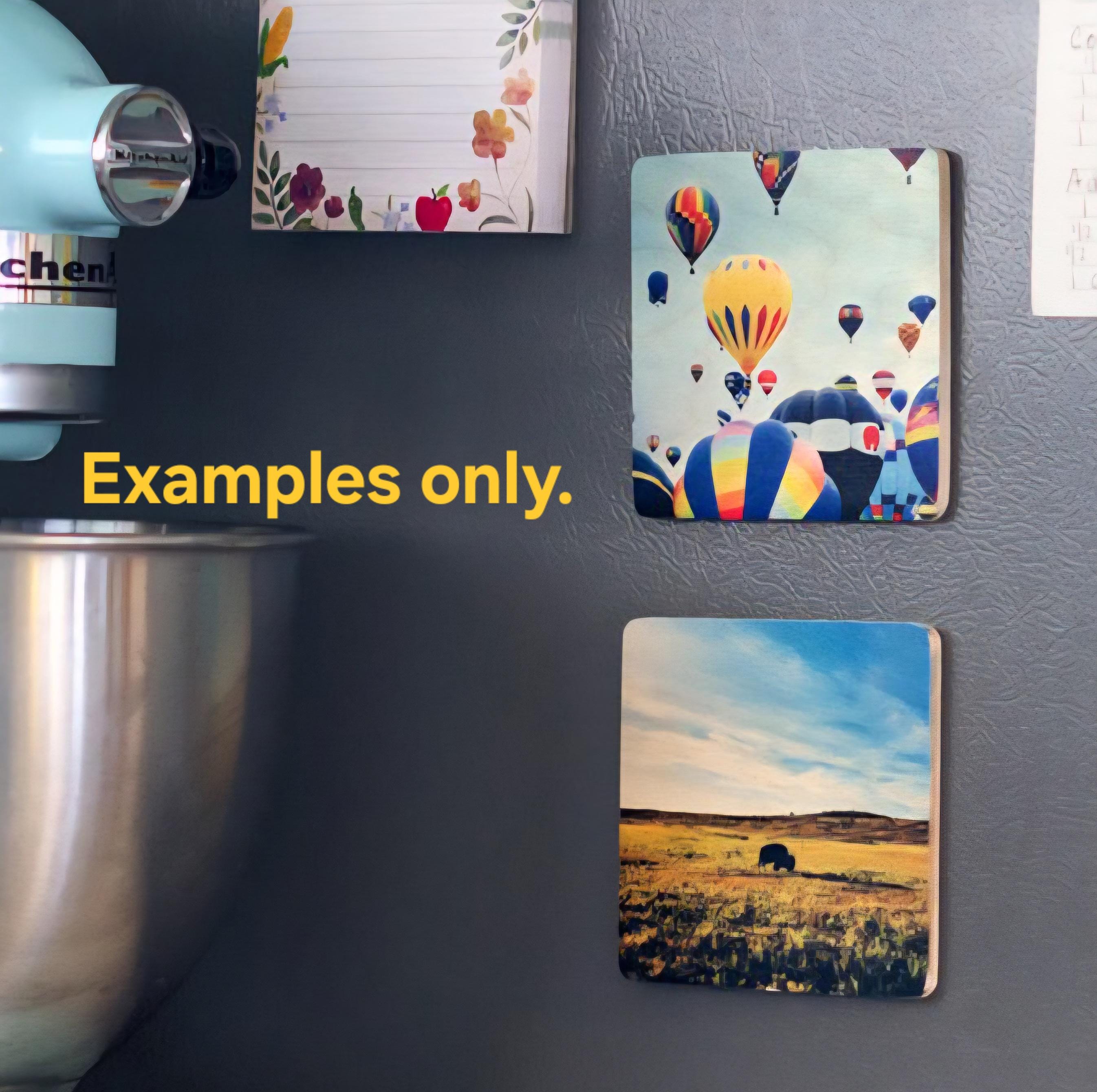 Personalized 4x4 Textured Fridge Magnet - Custom UV Printed Photo, Logo, or Phrase | Textured Photo Gift